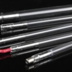 Original Excelitas flashlamps showing lamp bodies and end connections.