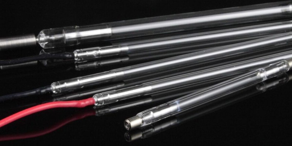 original-excelitas-flashlamps-vf-photonix Original Excelitas flashlamps showing lamp bodies and end connections.
